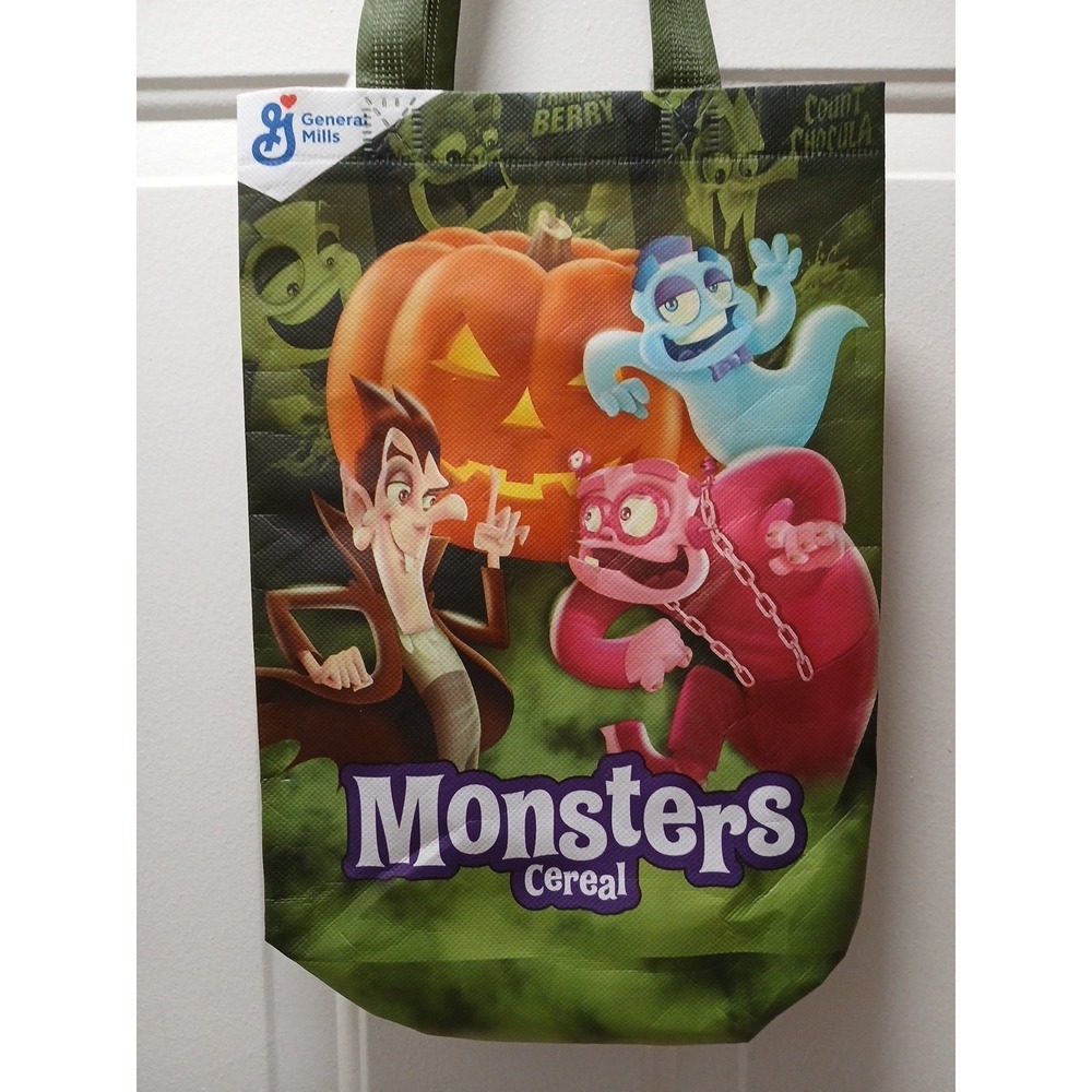 General Mills Monsters Cereal Reusable Bag Count Chocula Boo Berry Franken Berry